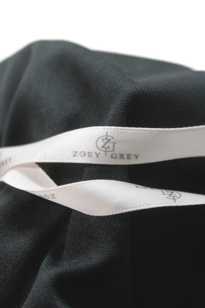 Zoey Grey Womens Cropped Tank Black Sweetheart Neckline Sleeveless Size 10