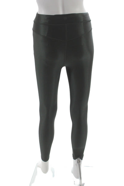 Lululemon Women Black Ankle Leggings Polyamide Athleisure Size 2
