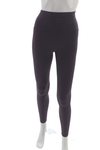 Left on Friday Women Ankle Nylon Purple Athleisure Leggings Size XS