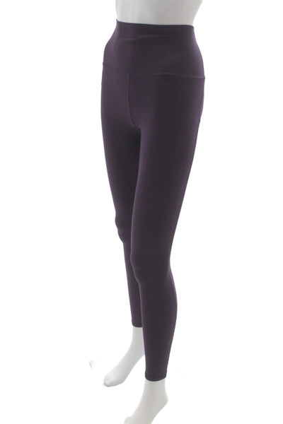Left on Friday Women Ankle Nylon Purple Athleisure Leggings Size XS