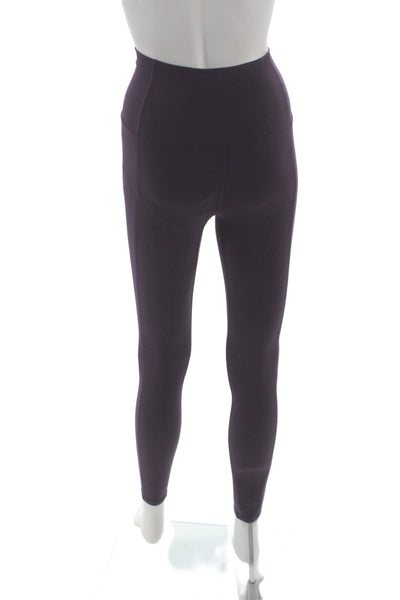 Left on Friday Women Ankle Nylon Purple Athleisure Leggings Size XS