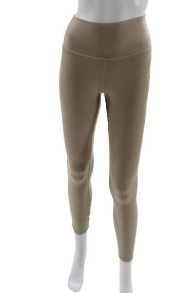 Alo Womens Ankle Leggings Beige Polyester Sports Size 2XS
