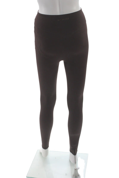 Skims x Nike Women Leggings Ankle Brown Nylon Athleisure Size XS