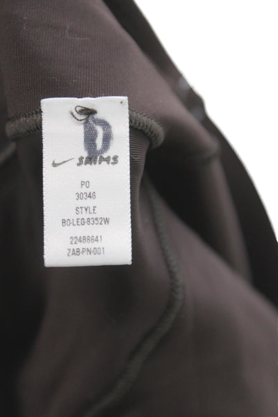 Skims x Nike Women Leggings Ankle Brown Nylon Athleisure Size XS