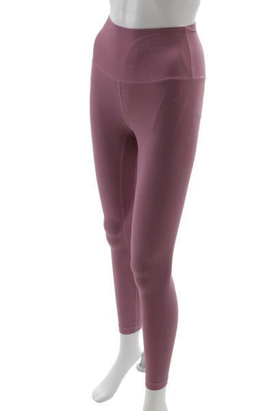 Lululemon Women Ankle Leggings Pink Nylon Athleisure Size 0