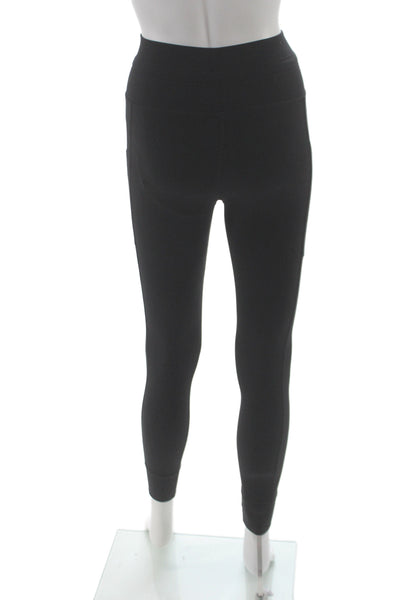 Carbon 38 Women Jogger Leggings Black Nylon Drawstring Athleisure Size XS