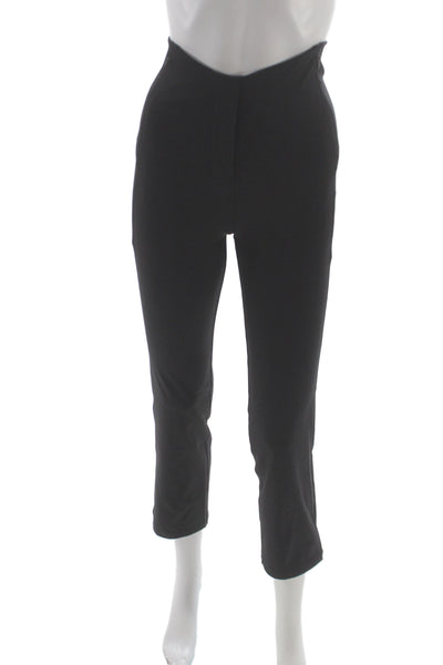 Lululemon Women Black Ankle Leggings Nylon Zip Athleisure Fall Size 2