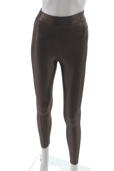 Lululemon Womens Ankle Brown Nylon Leggings Size 2