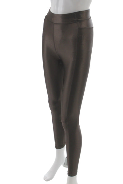 Lululemon Womens Ankle Brown Nylon Leggings Size 2