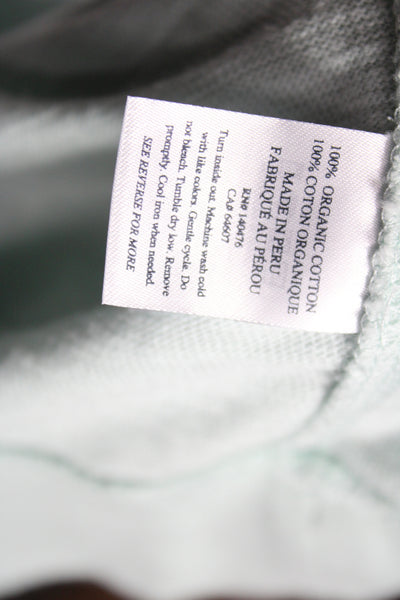 Faherty Mens Pullover Hoodie Cotton Green Drawstring Size XL