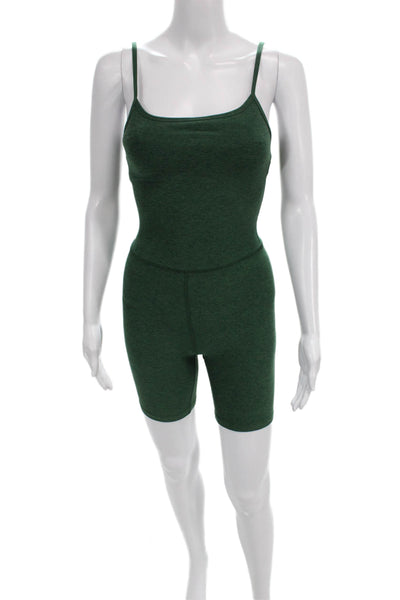 Beyond Yoga Women Unitard Green Scoop Neck Sleeveless Polyester Size XS