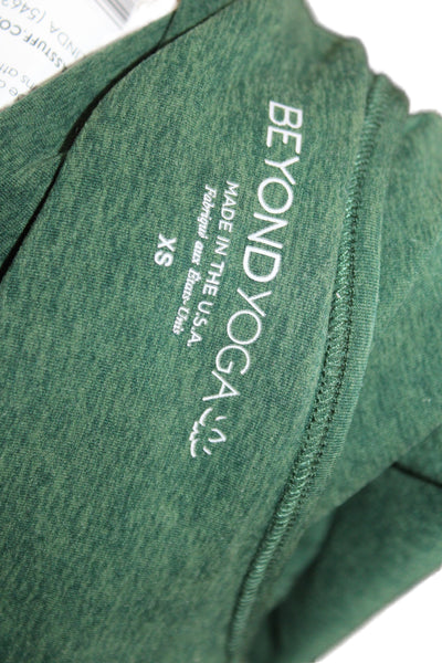 Beyond Yoga Women Unitard Green Scoop Neck Sleeveless Polyester Size XS