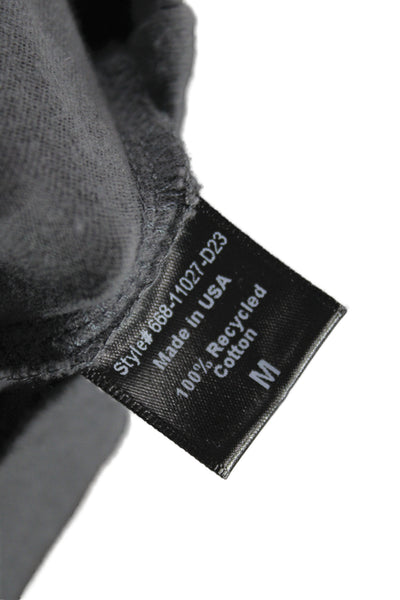 Jenni Kayne Womens Gray Recycled Cotton Crew Neck Long Sleeve T-Shirt Size M