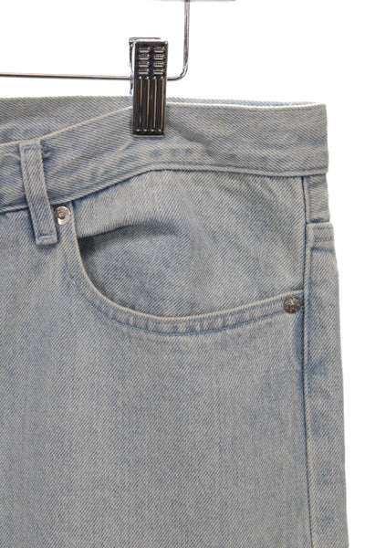 A.P.C. Mens Tapered Blue Cotton Jeans Button Fly Size 34