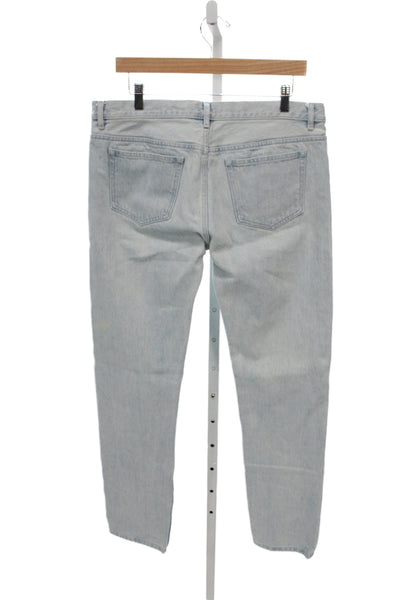 A.P.C. Mens Tapered Blue Cotton Jeans Button Fly Size 34