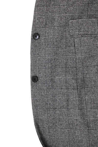 David Naman Mens Tuxedo Wool Plaid Gray Italian Suit Jacket Size 52