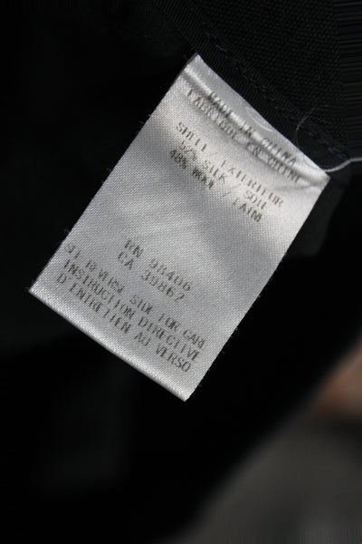 Theory Mens Dress Pants Blue Silk Blend Zip Classic Size 33