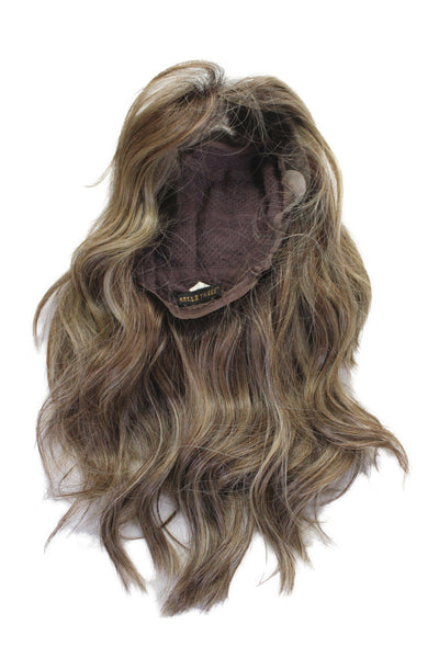 Belle Tress Women's Acrylic Hand Tied Dalgona  Brown Sugar Sweet Cream 16"