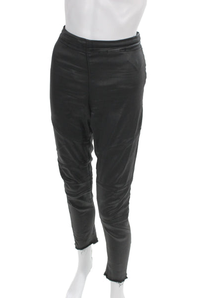 DL1961 Womens Skinny Biker Jeans Black High Rise Zip Fly 27 Inseam Size 28