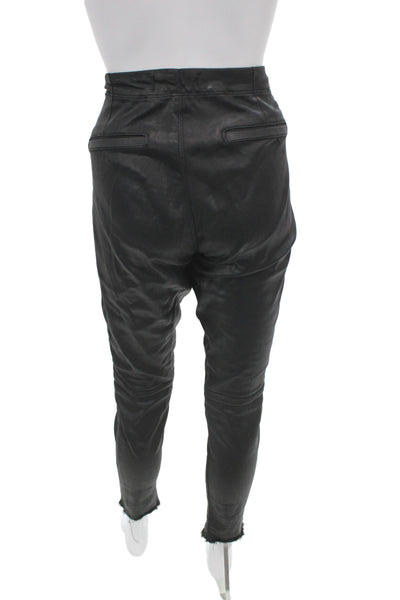 DL1961 Womens Skinny Biker Jeans Black High Rise Zip Fly 27 Inseam Size 28