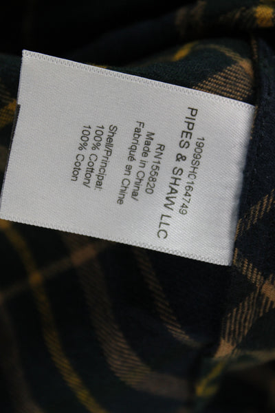 Veronica Beard Women Plaid Collared Button-Up Long Sleeve Multi Size 4