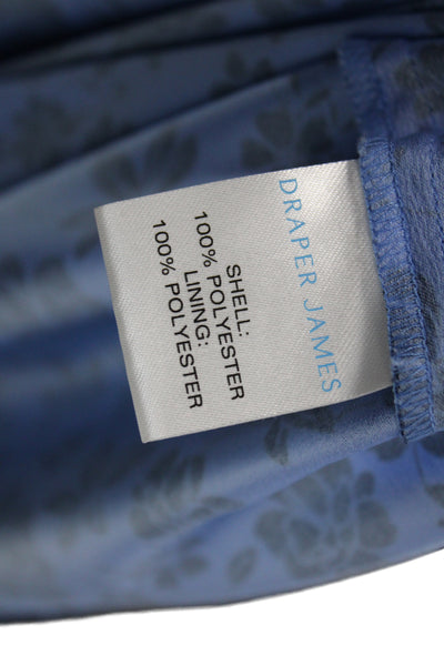 Draper James Womens A-Line Floral Sweetheart Dress Blue Size 2