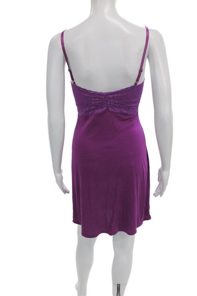 Natori Womens Lace Sleep Camisole Purple Size S