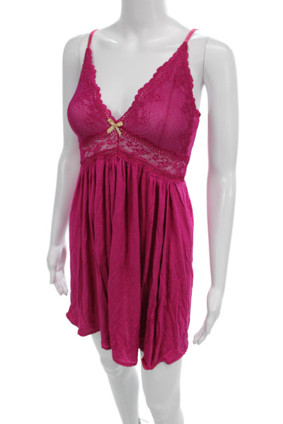 Eberjey Womens Nylon Lace Camisole Pink Size PS