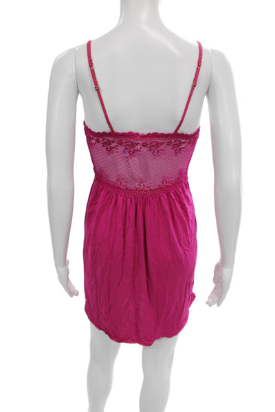 Eberjey Womens Nylon Lace Camisole Pink Size PS