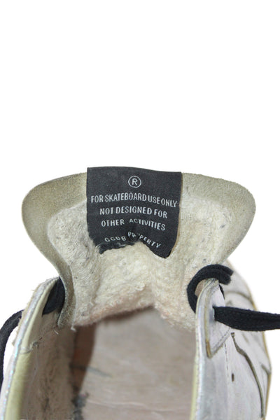 Golden Goose Deluxe Brand Womens Metallic Low Top Sneakers Silver Size 38 8