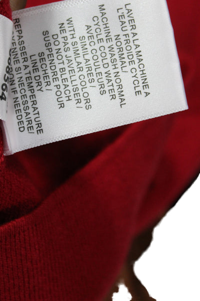 Tribal Womens Collared Long Sleeve Viscose Cardigan Red Size 2XL