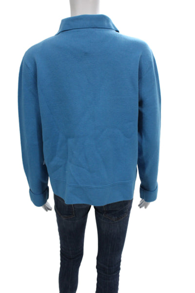 Tribal Womens Cardigan Collared Viscose Long Sleeve Blue Size M