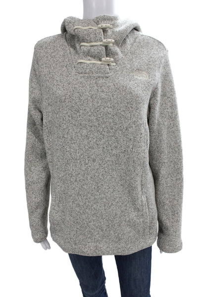 The North Face Womens Pullover Hoodie Gray High Neck Size L