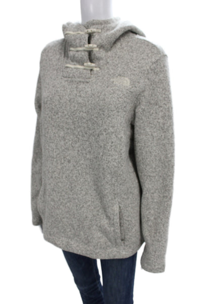 The North Face Womens Pullover Hoodie Gray High Neck Size L