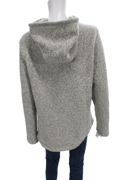 The North Face Womens Pullover Hoodie Gray High Neck Size L