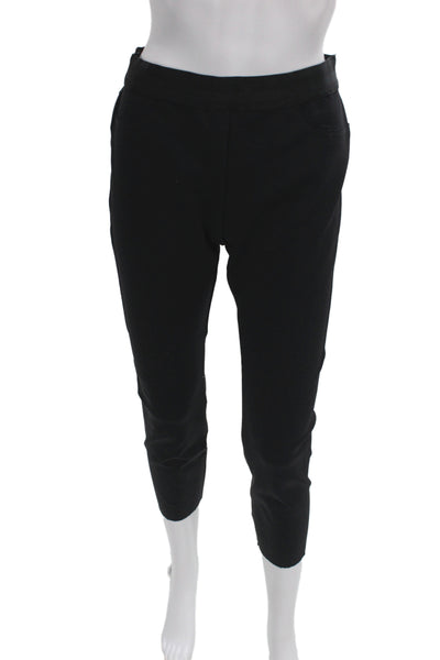 J Brand Womens Cropped Black Nylon Pants Size L