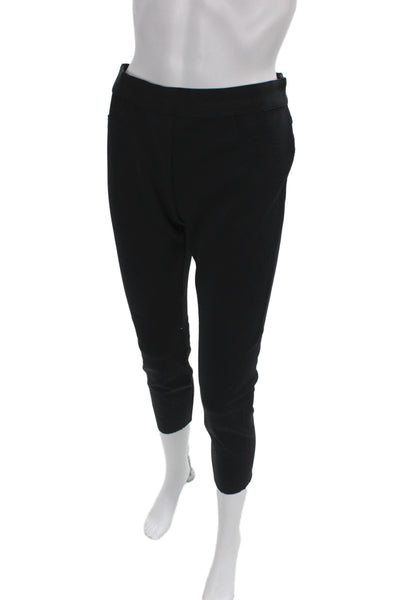 J Brand Womens Cropped Black Nylon Pants Size L