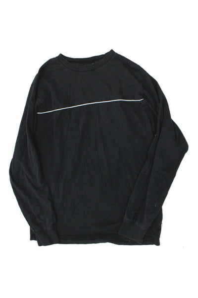 Molo Childrens Boys Long Sleeves Tee Shirt Black White  Cotton Size 16