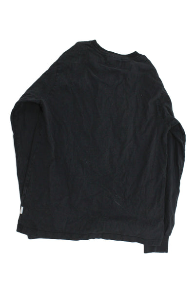 Molo Childrens Boys Long Sleeves Tee Shirt Black White  Cotton Size 16