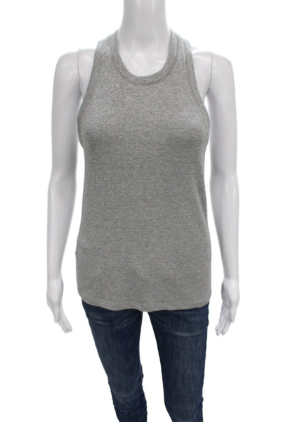 Pinko Women Basic Jacket Blue Linen Blend Crew Neck Sleeveless Classic Size S