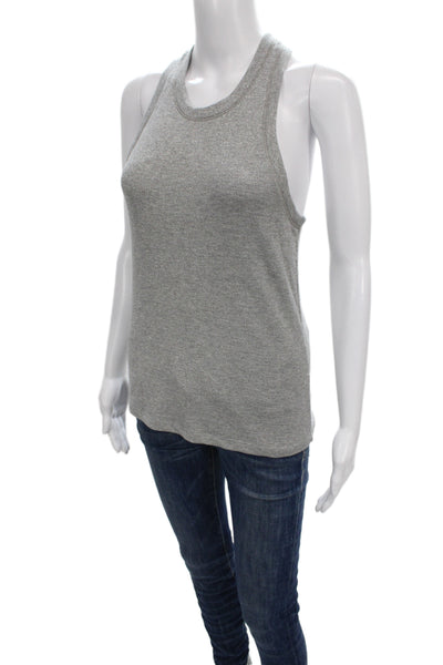 Pinko Women Basic Jacket Blue Linen Blend Crew Neck Sleeveless Classic Size S