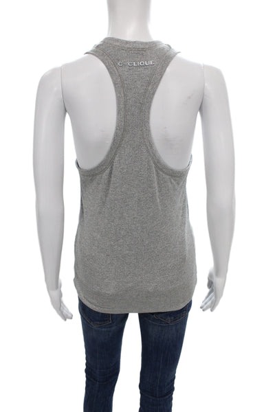Pinko Women Basic Jacket Blue Linen Blend Crew Neck Sleeveless Classic Size S