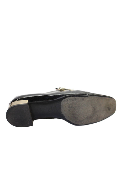 Roger Vivier Womens Polly Side Zip Loafers Black Size 4.5