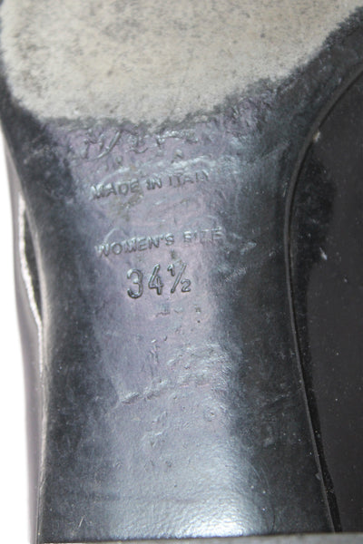Roger Vivier Womens Polly Side Zip Loafers Black Size 4.5