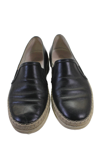 Tods Women Slip On Boat Loafers Black Size 5