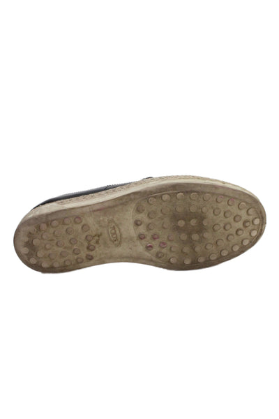 Tods Women Slip On Boat Loafers Black Size 5
