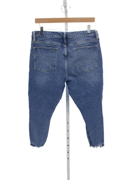 Frame Womens Skinny Jeans Blue High Rise Cotton Blend Size 32