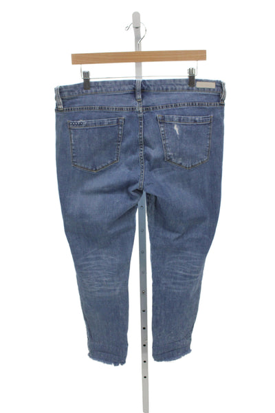 BLANKNYC Women Skinny Blue Mid Rise Cotton Blend Jeans Size 31