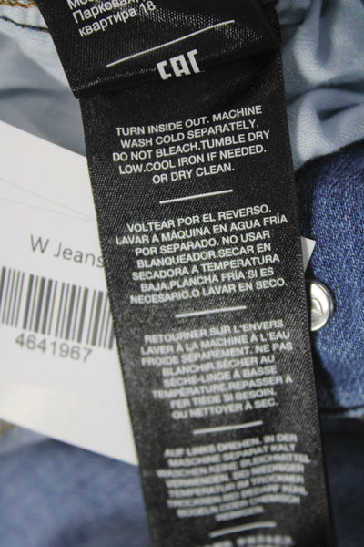 7 For All Mankind Womens Cropped High Rise Blue Jeans Size 32
