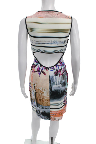Clover Canyon Women Bodycon Floral Multicolor Dress Size M